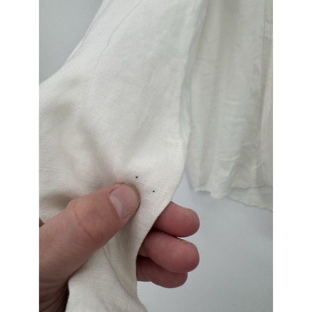 Cubavera XL Linen Long Sleeve Shirt Mens Popover White Embroidered beachy - Picture 6 of 11